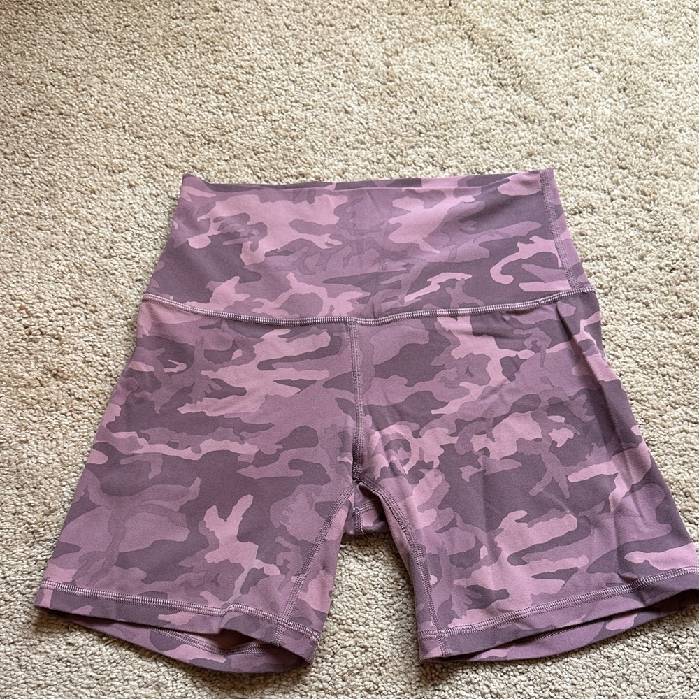 Lululemon Align Shorts 6 inch Pink Camo